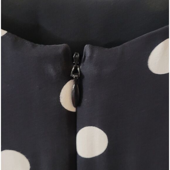 Black Sleeveless Ruffle Strap Polka Dot Top by INC – Size 8 - Picture 3 of 4